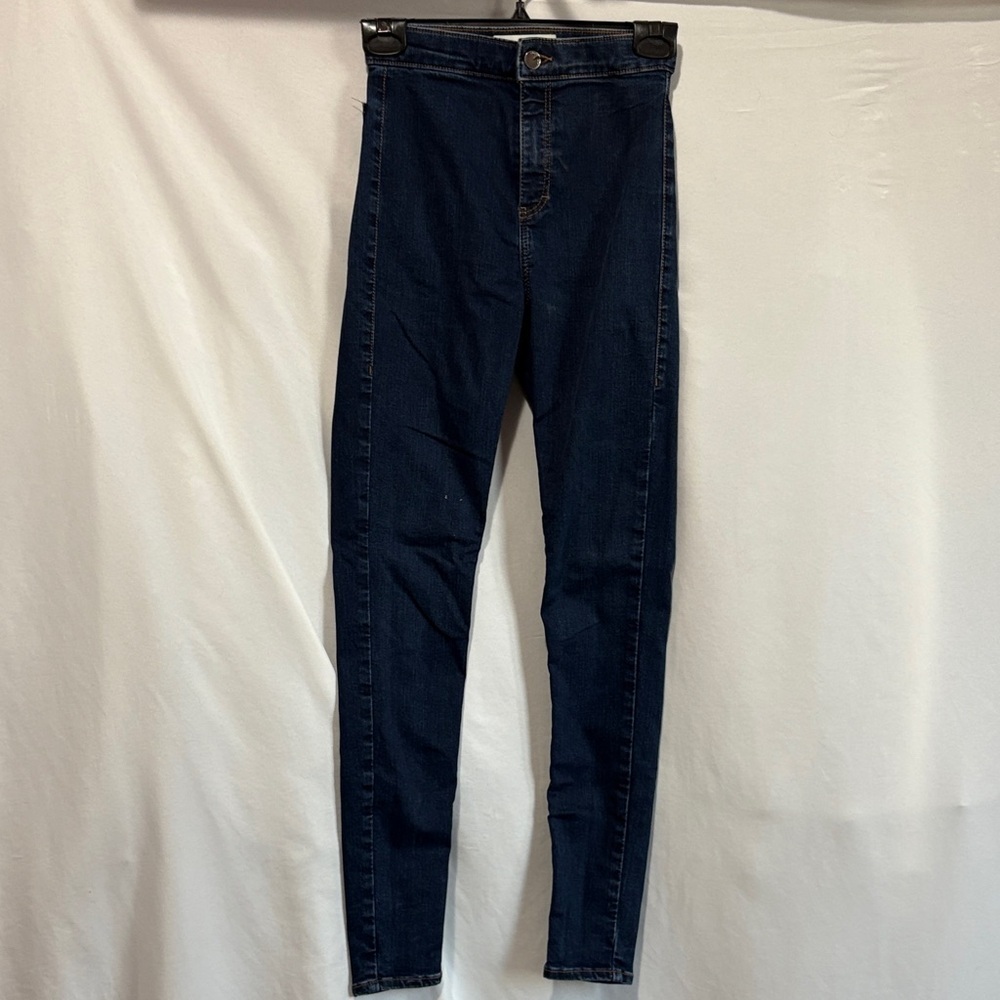 Topshop High Rise Dark Indigo Jeans